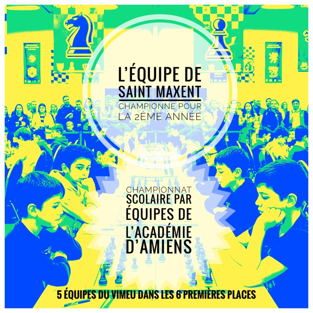 L'équipe de St Maxent championne de l'académie d'Amiens pour la 2ème année consécutive
