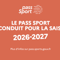 Le Pass Sport reconduit pour la saison 2026-2027